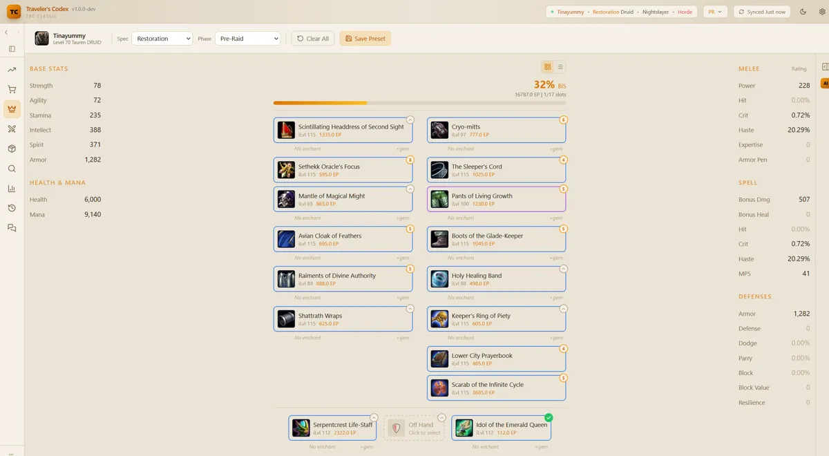 Gear Advisor - Light Mode